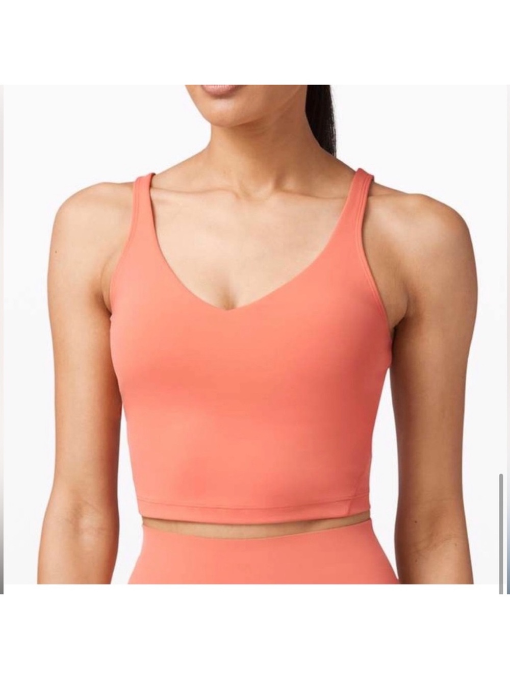 lululemon athletica Coral Crop Tank Top